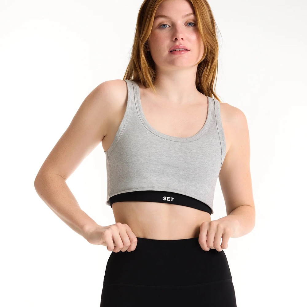 SET Active Grey and Black Reversible Sports Bra - Picture 6 of 6